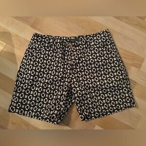 Black & White Geometric Pattern Shorts
